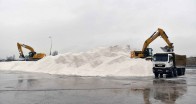 Ankara Büyük Şehir Belediyesi Köy Yollarında  Kar Çalışması